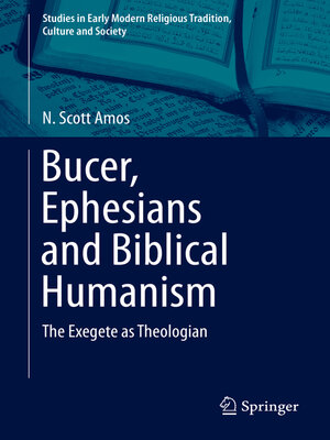cover image of Bucer, Ephesians and Biblical Humanism
